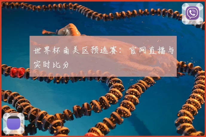世界杯南美区预选赛：官网直播与实时比分